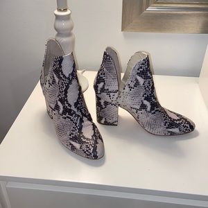 Steve Madden Snake Skin Booties